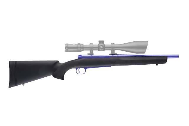 Hogue Pillarbed Rifle Stock Black - Winchester Medium 70 Short Action Heavy/Varmint Barrel - Hogue