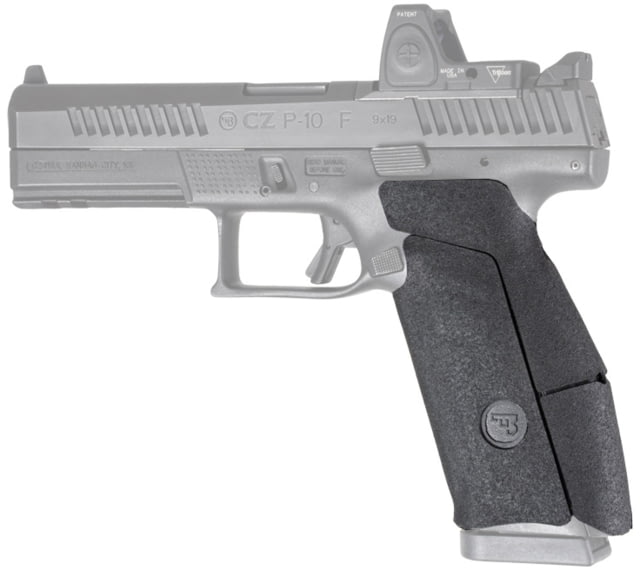 Hogue Wrapter Rubber 9mm Adhesive Pistol Grip CZ P10 F Black/Grain Texture - Hogue