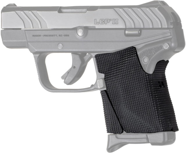 Hogue Wrapter Rubber Adhesive Grip Ruger LCP II Black/Block Texture - Hogue