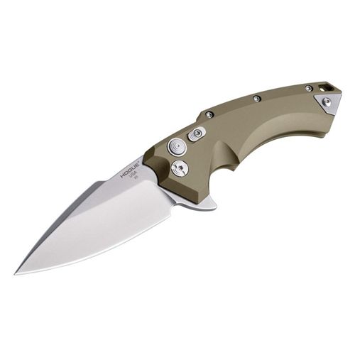 Hogue X5 4inch Folder Cpm154 Spear Point Blade Tumbled Finish - Flat Dark Earth Aluminum Frame - Hogue