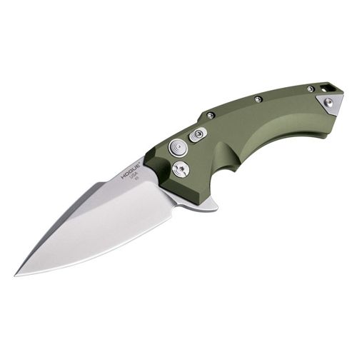 Hogue X5 3.5inch Folder Cpm154 Spear Point Blade Tumbled Finish - Od Green Aluminum Frame - Hogue