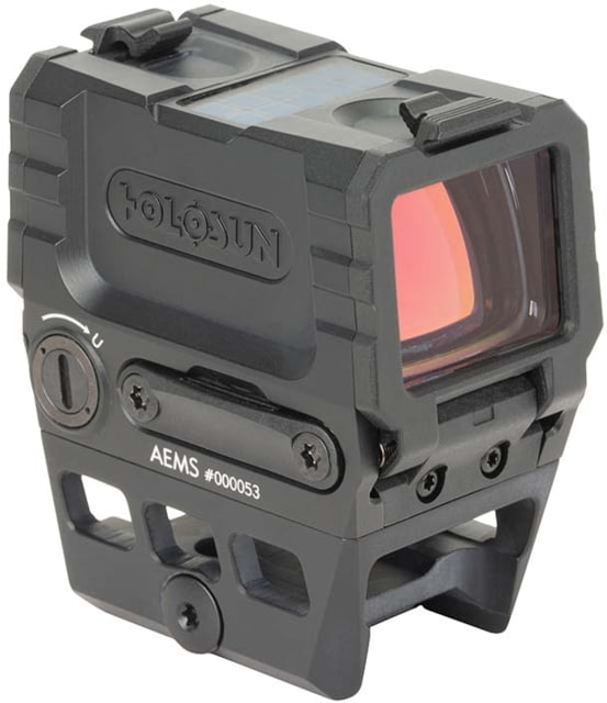 Holosun Advanced Enclosed Micro Red Dot Sight 1x, 2 MOA Green Dot Reticle, Black Anodized, AEMS-221301