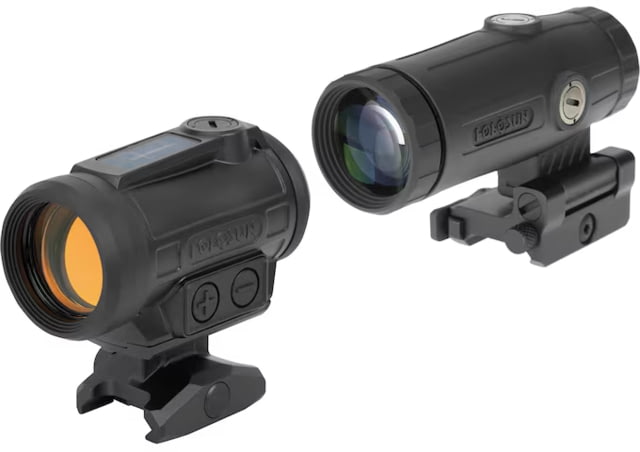 Holosun ARO-EVO-SPR 1x26mm Reflex Red Dot Sight Red 1.5 MOA Dot/65 MOA Circle/3 Dot BDC Special Purpose Reticle w/ HM3X Magnifier Black ARO-EVO-SPR-RD - Holosun