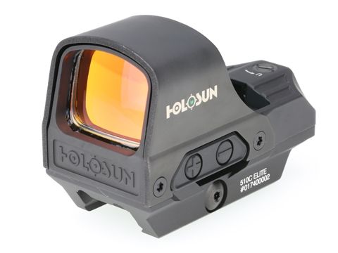 Holosun Flagship Open Reflex 1x, 2MOA Dot / 65MOA Ring, Black, HE510C-GR ELITE