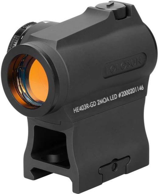 Holosun Micro Red Dot Sight 1x20mm, 2 MOA Circle Dot Reticle, MAO, Black, HE403R-GD