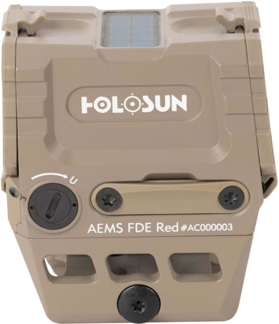 Holosun OPMOD AEMS Red Dot Sight Red MRS 1x 2 MOA Dot Flat Dark Earth AEMS 211311 - Opmod