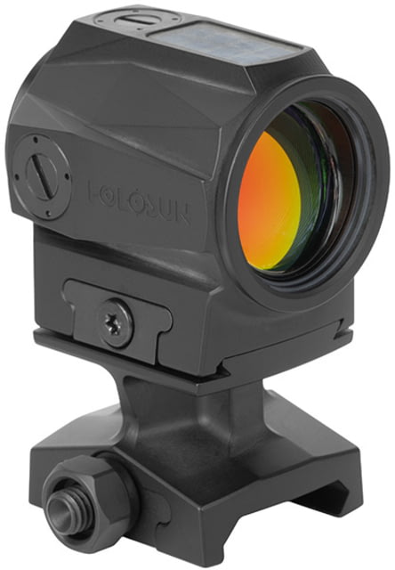 Holosun SCRS Solar Charging Rifle Sight, 2 MOA Dot/65 MOA Circle Red Reticles, Black, SCRS-RD-MRS