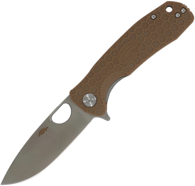 Honey Badger Knives Large Linerlock DP Tan D2 - Honey Badger Knives