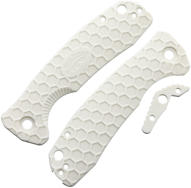 Honey Badger Knives Large Linerlock Handle White - Honey Badger Knives