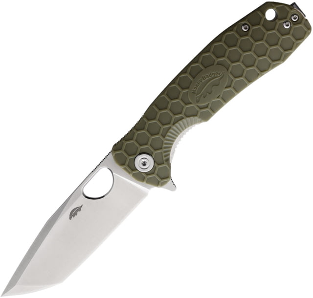Honey Badger Knives Large Linerlock Tanto Green - Honey Badger Knives