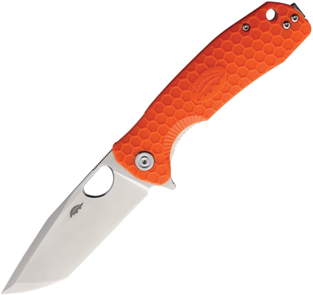 Honey Badger Knives Large Linerlock Tanto Orange - Honey Badger Knives