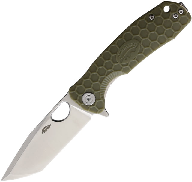 Honey Badger Knives Medium Linerlock Tanto Green - Honey Badger Knives