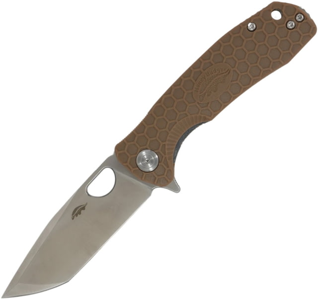 Honey Badger Knives Medium Linerlock Tanto tan - Honey Badger Knives