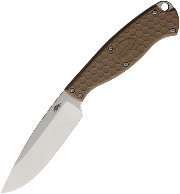 Honey Badger Knives Outfitter Fixed Blade Tan - Honey Badger Knives