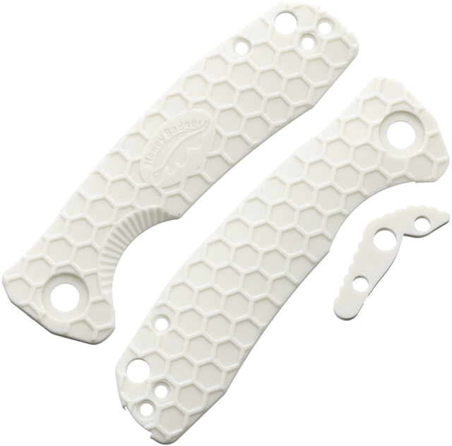 Honey Badger Knives Small Linerlock Handle White - Honey Badger Knives
