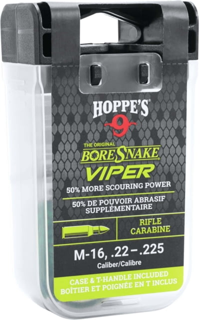 USED Hoppe's 9 Boresnake Viper Den Cleaning Kit for Rifle .22 Caliber  EDEMO1 Condition Parts Only/Salvage Defective - Hoppe's 9