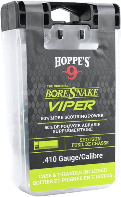 Hoppe's 9 Boresnake Viper Den Cleaning Kit for Pistol/Rifle With Case And T-Handle .410 Gauge