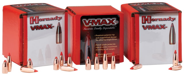 US Hornady V-Max Rifle Bullets, 20 Caliber, .204, 32 Grain - 2 boxes Tech Data