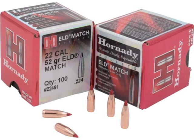 Hornady ELD Match Rifle Bullets 6mm .243 108 Grain - 2 boxes