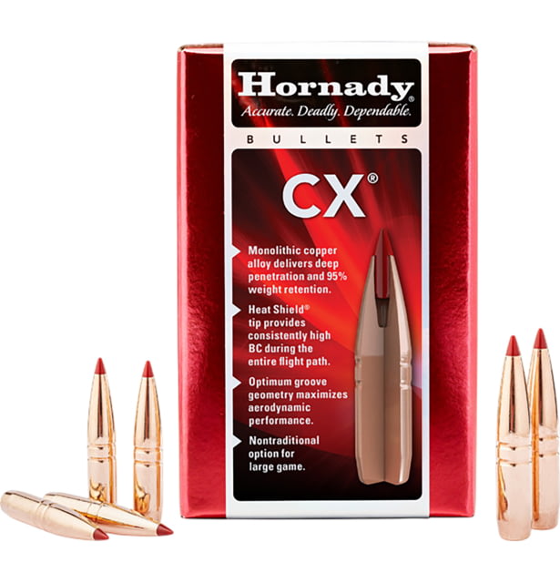 Hornady .25/.257 Caliber 112 Grain Copper Alloy eXpanding Rifle Bullets 50 Pack
