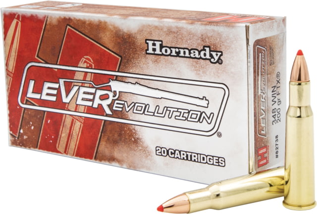 nady LEVERevolution .348 Winchester 200 Grain Flex Tip EXpanding Brass Cased Centerfire Rifle 20 Rounds Ammo