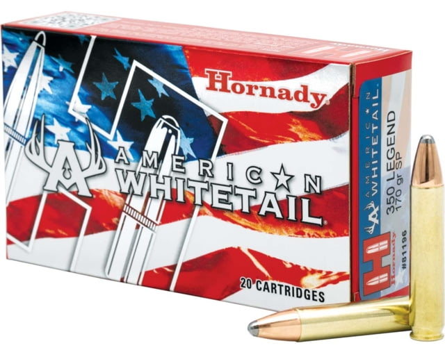 nady American Whitetail .350 Legend 170 Grain InterLock SP Brass Cased Centerfire Rifle 20 Rounds Ammo