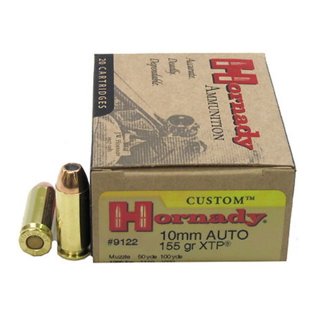 nady Custom 10mm Auto 155 Grain EXtreme Terminal Performance Brass Cased Centerfire Pistol 20 Rounds Ammo