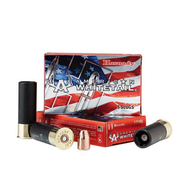 nady American Whitetail 12 Gauge 325 Grain 2.75 In InterLock Saboted Hollow Point Slug Centerfire Shotgun Slug 5 Rounds Ammo
