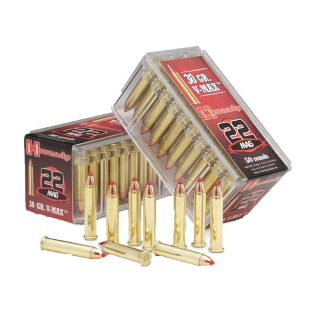 nady Varmint Express Rimfire .22 Winchester Magnum Rimfire 30 Grain V-MAX Brass Cased Rimfire 50 Rounds Ammo