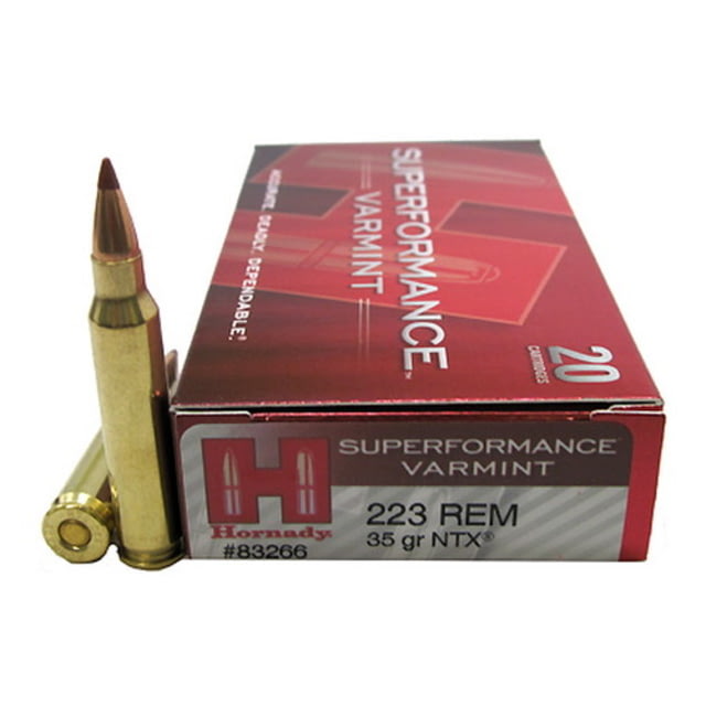 nady Superformance .223 Remington 35 Grain NTX Brass Cased Centerfire Rifle 20 Rounds Ammo