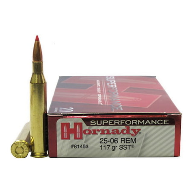 nady Superformance .25-06 Remington 117 Grain Super Shock Tip Brass Cased Centerfire Rifle 20 Rounds Ammo