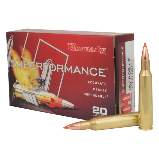 nady Superformance .257 Roberts P 117 Grain Super Shock Tip Brass Cased Centerfire Rifle 20 Rounds Ammo