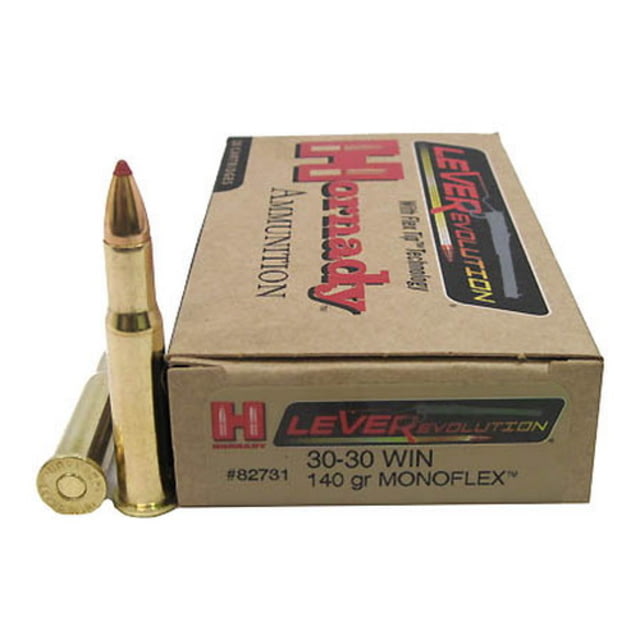 nady LEVERevolution .30-30 Winchester 140 Grain MonoFlex Brass Cased Centerfire Rifle 20 Rounds Ammo