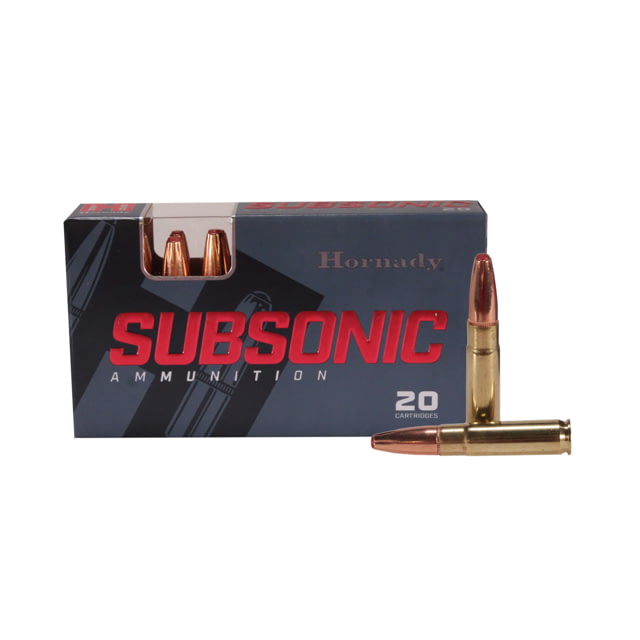 nady Subsonic .300 AAC Blackout 190 Grain Subsonic EXpanding Brass Cased Centerfire Rifle 20 Rounds Ammo