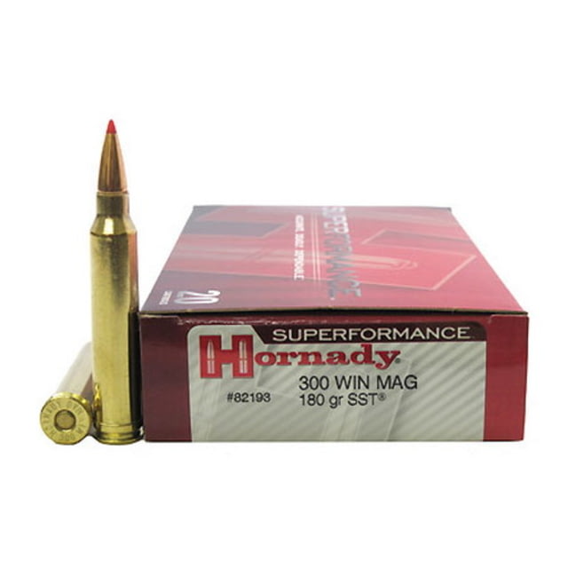 Hornady Superformance .300 Winchester Magnum 180 Grain Super Shock Tip Brass Cased Centerfire Rifle Ammo 20 Rounds nady Superformance .300 Winchester Magnum 180 Grain Super Shock Tip Brass Cased Centerfire Rifle 20 Rounds Ammo