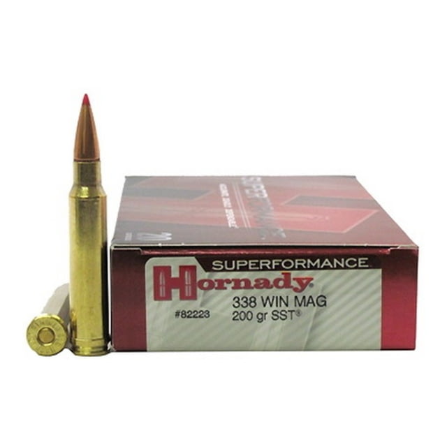nady Superformance .338 Win Mag 200 Grain Super Shock Tip Brass Cased Centerfire Rifle 20 Rounds Ammo