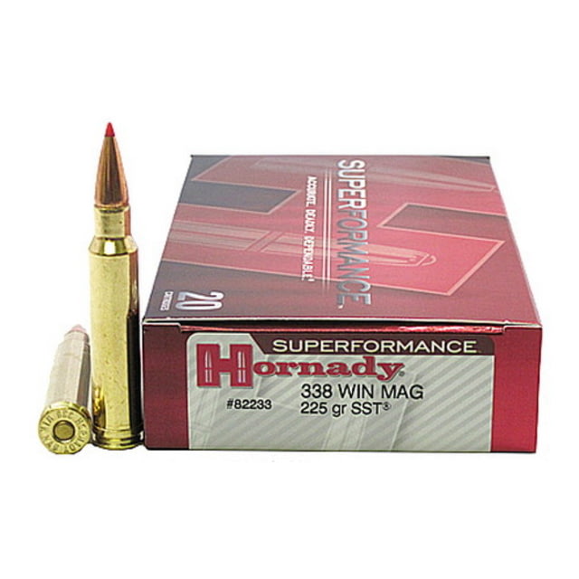 nady Superformance .338 Win Mag 225 Grain Super Shock Tip Brass Cased Centerfire Rifle 20 Rounds Ammo