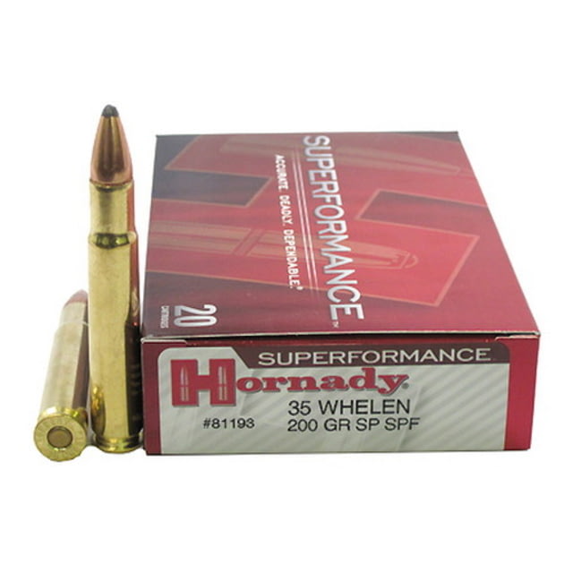 nady Superformance .35 Whelen 200 Grain Soft Point Brass Cased Centerfire Rifle 20 Rounds Ammo