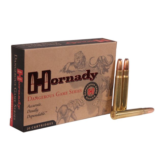 nady Dangerous Game .375 H&H Magnum 300 Grain Dangerous Game EXpanding Bonded Brass Cased Centerfire Rifle 20 Rounds Ammo