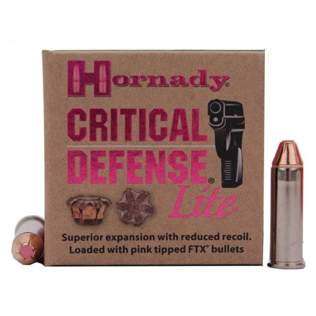 nady Critical Defense .38 Special 90 Grain Flex Tip EXpanding Brass Cased Centerfire Pistol 25 Rounds Ammo