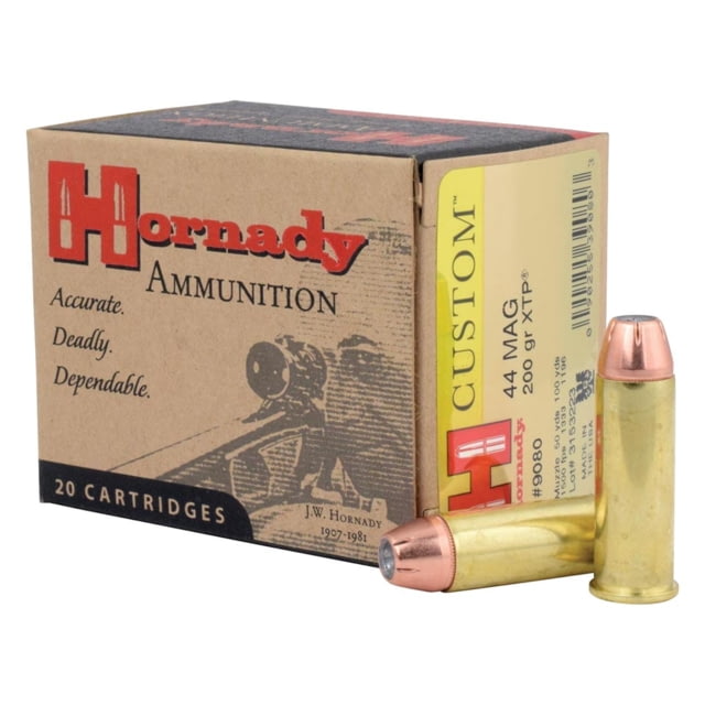 nady Custom .44 Magnum 200 Grain EXtreme Terminal Performance Brass Cased Centerfire Pistol 20 Rounds Ammo