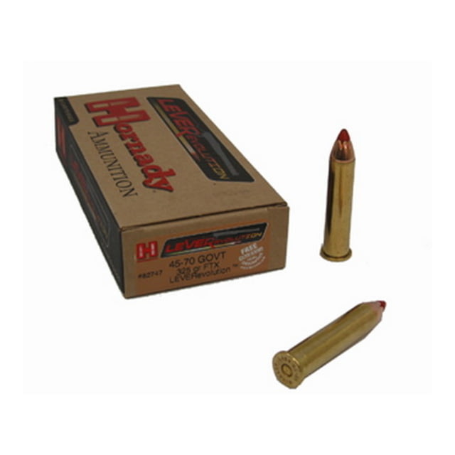 nady LEVERevolution .45-70 Government 325 Grain Flex Tip EXpanding Brass Cased Centerfire Rifle 20 Rounds Ammo