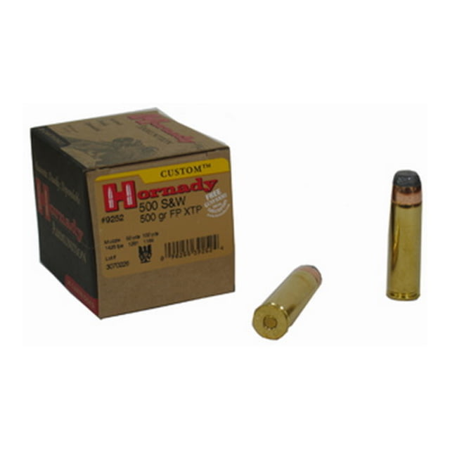 nady Custom .500 S&W Magnum 500 Grain EXtreme Terminal Performance Brass Cased Centerfire Pistol 20 Rounds Ammo