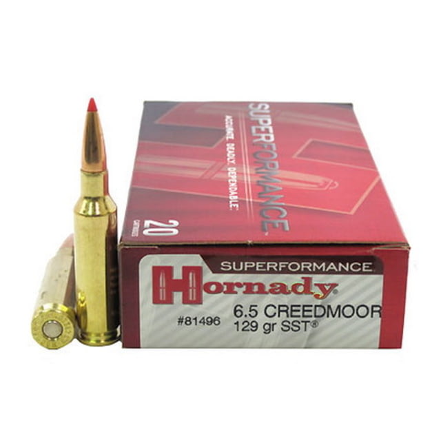 nady Superformance 6.5mm Creedmoor 129 Grain Super Shock Tip Brass Cased Centerfire Rifle 20 Rounds Ammo