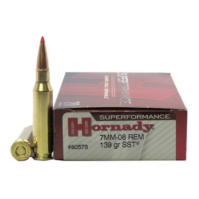 nady Superformance 7mm-08 Remington 139 Grain Super Shock Tip Brass Cased Centerfire Rifle 20 Rounds Ammo