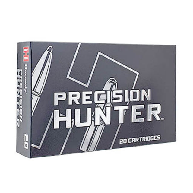 Hornady Precision Hunter 7mm Remington Magnum 162 grain Extremely Low Drag - eXpanding Brass Cased Centerfire Rifle Ammo 20 Rounds