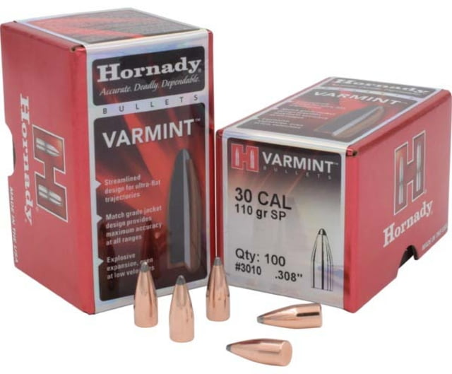 Hornady Bullets .30 cal 110 grain Soft Point 0.308 inch Diameter 100-Rounds
