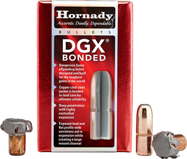 Hornady DXG Bonded Rifle Bullets .375 Caliber 300 grain Extremely Low Drag-eXpanding 50 Bullet