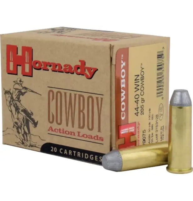 nady Cowboy .44-40 Winchester 205 Grain Lead Flat Nose Brass Cased Centerfire Pistol 200 Round Ammo