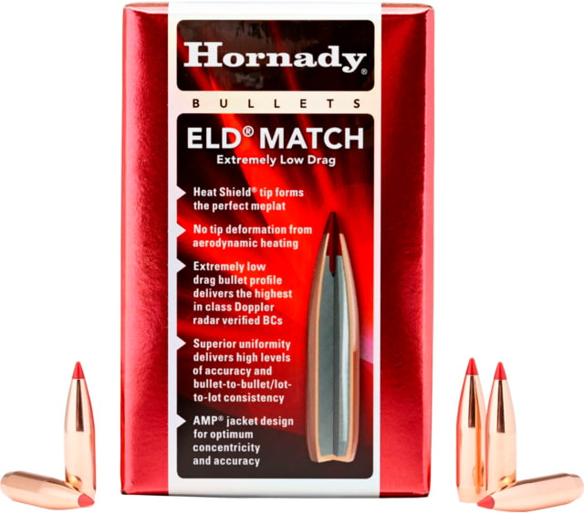 Hornady ELD Match Rifle Bullets 25 Caliber 134 grain 1-75in